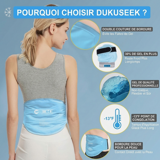 Ceinture Gel Glacée Anti-Douleur – Soulagement Rapide du Dos et du Ventre